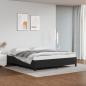 Preview: ARDEBO.de - Bettgestell Schwarz 160x200 cm Kunstleder