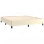 Preview: Bettgestell Creme 180x200 cm Kunstleder