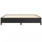 Preview: Bettgestell Schwarz 200x200 cm Kunstleder