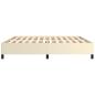 Preview: Bettgestell Creme 200x200 cm Kunstleder