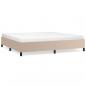 Preview: Bettgestell Cappuccino-Braun 200x200 cm Kunstleder