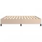 Preview: Bettgestell Cappuccino-Braun 200x200 cm Kunstleder