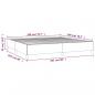 Preview: Bettgestell Cappuccino-Braun 200x200 cm Kunstleder