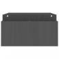 Preview: Monitorständer Grau 100x27,5x15 cm Massivholz Kiefer