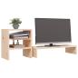Preview: ARDEBO.de - Monitorständer 81x20x30 cm Massivholz Kiefer