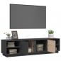 Preview: TV-Schrank Grau 156x40x40 cm Massivholz Kiefer