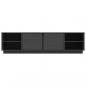 Preview: TV-Schrank Grau 156x40x40 cm Massivholz Kiefer