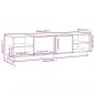 Preview: TV-Schrank Honigbraun 156x40x40 cm Massivholz Kiefer