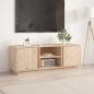 Preview: ARDEBO.de - TV-Schrank 110x35x40,5 cm Massivholz Kiefer