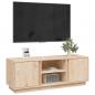 Preview: TV-Schrank 110x35x40,5 cm Massivholz Kiefer