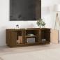 Preview: TV-Schrank Honigbraun 110x35x40,5 cm Massivholz Kiefer