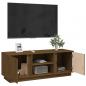 Preview: TV-Schrank Honigbraun 110x35x40,5 cm Massivholz Kiefer