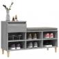 Preview: Schuhregal Grau Sonoma 102x36x60 cm Holzwerkstoff