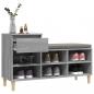 Preview: Schuhregal Grau Sonoma 102x36x60 cm Holzwerkstoff
