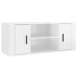 Preview: TV-Schrank Hochglanz-Weiß 100x35x40 cm Holzwerkstoff