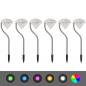 Preview: LED-Solarleuchten 6 Stk. 9x7,8x29,5 cm