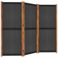 Preview: 3-tlg. Raumteiler Schwarz 210x180 cm