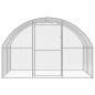 Preview: Outdoor-Hühnerstall 3x20x2 m Verzinkter Stahl