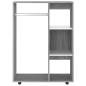 Preview: Kleiderschrank Grau Sonoma 80x40x110 cm Holzwerkstoff