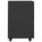 Preview: Aktenschrank mit Rollen Anthrazit 39x45x67 cm Stahl