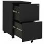 Preview: Aktenschrank mit Rollen Anthrazit 39x45x67 cm Stahl