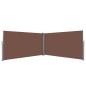 Preview: Ausziehbare Seitenmarkise 160×600 cm Braun