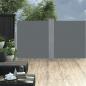 Preview: ARDEBO.de - Ausziehbare Seitenmarkise Anthrazit 140 x 600 cm
