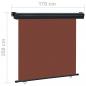 Preview: Balkon-Seitenmarkise 170x250 cm Braun