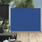 Preview: ARDEBO.de - Ausziehbare Seitenmarkise 140×500 cm Blau