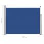 Preview: Ausziehbare Seitenmarkise 140×500 cm Blau