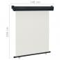 Preview: Balkon-Seitenmarkise 140 × 250 cm Creme