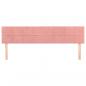 Preview: Kopfteile 2 Stk. Rosa 90x5x78/88 cm Samt