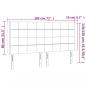 Preview: LED Kopfteil Rosa 183x16x118/128 cm Samt