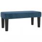 Preview: Boxspringbett mit Matratze Dunkelblau 100x200 cm Samt