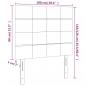 Preview: Kopfteile 2 Stk. Rosa 100x5x78/88 cm Samt