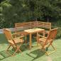 Preview: 4-tlg. Bistro-Set Massivholz Akazie