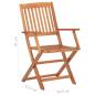Preview: 4-tlg. Bistro-Set Massivholz Akazie