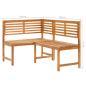 Preview: 4-tlg. Bistro-Set Massivholz Akazie