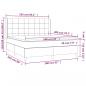 Preview: Boxspringbett mit Matratze & LED Hellgrau 160x200 cm Samt