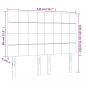 Preview: LED Kopfteil Dunkelgrau 144x5x118/128 cm Samt