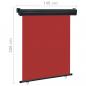 Preview: Balkon-Seitenmarkise 140 × 250 cm Rot