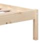 Preview: Massivholzbett Kiefer 140x190 cm
