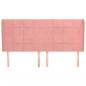 Preview: Kopfteil mit Ohren Rosa 163x23x118/128 cm Samt