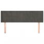 Preview: Kopfteil mit Ohren Dunkelgrau 147x16x78/88 cm Samt