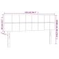 Preview: Kopfteile 2 Stk. Dunkelgrau 72x5x78/88 cm Samt