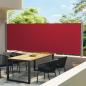 Preview: ARDEBO.de - Seitenmarkise Ausziehbar 600x160 cm Rot