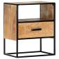 Preview: ARDEBO.de - Nachttisch 40x30x50 cm Massivholz Mango