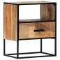 Preview: Nachttisch 40x30x50 cm Massivholz Mango