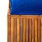 Preview: Aufbewahrungstruhe mit Rankgitter 99x55x160cm Massivholz Akazie