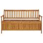 Preview: Gartenbank mit Stauraum 148 cm Massivholz Akazie